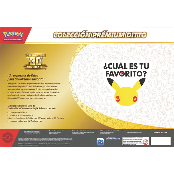 [Preventa 06/11/2026] Pokemon TCG : 30th Celebration - Ditto Premium Collection Español