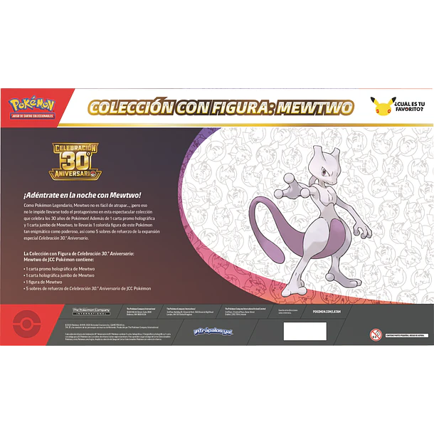 [Preventa 06/11/2026] Pokemon TCG : 30th Celebration - Mewtwo Figure Collection Español