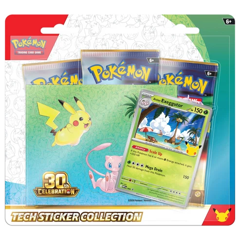 [Preventa 16/09/2026] Pokemon TCG 30th Celebration - Alolan ExeggutorTech Sticker Collection Español