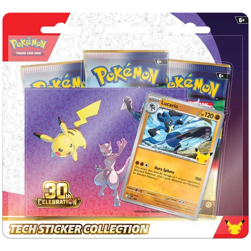 [Preventa 16/09/2026] Pokemon TCG 30th Celebration - Lucario Tech Sticker Collection Español
