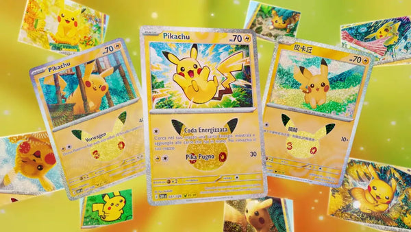 Invasiòn de Pikachus en septiembre con la llegada de los productos del 30th aniversario de pokémon.